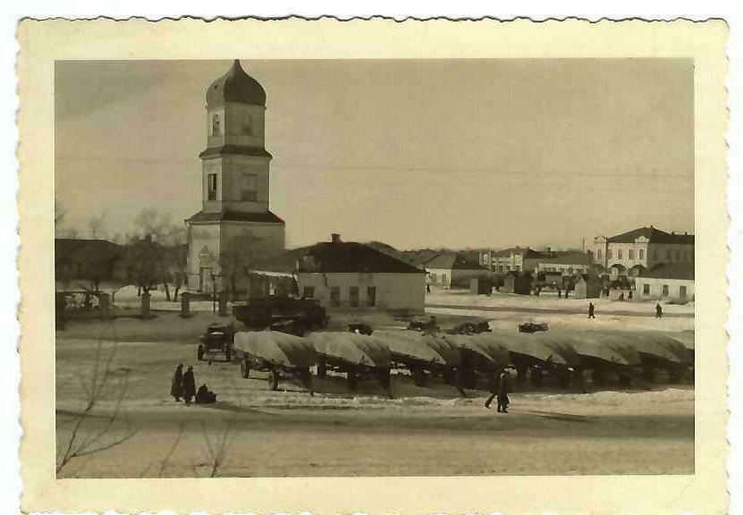 Собор Троицы Живоначальной, Самарь (Самаровский район, Украина, Днепропетровская область). архивная фотография, Колокольня. Фото 1941 г. с аукциона e-bay.de
