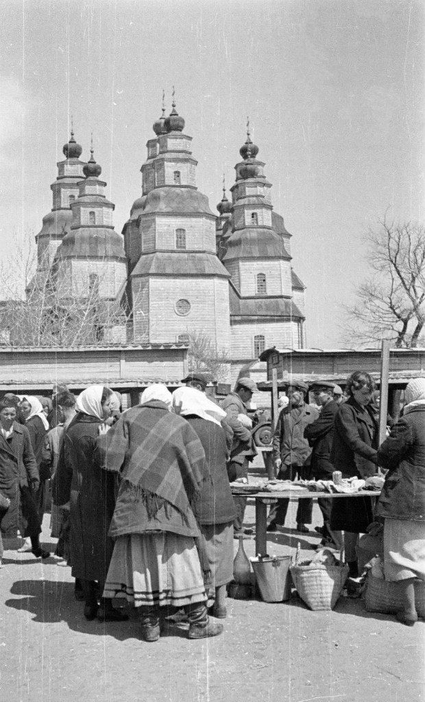 Новомосковск. Собор Троицы Живоначальной. архивная фотография, май 1942 года