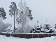 Церковь Владимирской иконы Божией Матери (временная), Новая и старая Владимирские церкви.<br>, Елизаветино, Гатчинский район, Ленинградская область