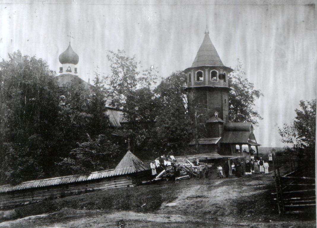 Церковь Георгия Победоносца (старая), Осьмино (Лужский район, Ленинградская область). архивная фотография, Фото 1880-х годов из фондов ЦГАКФФД СПб