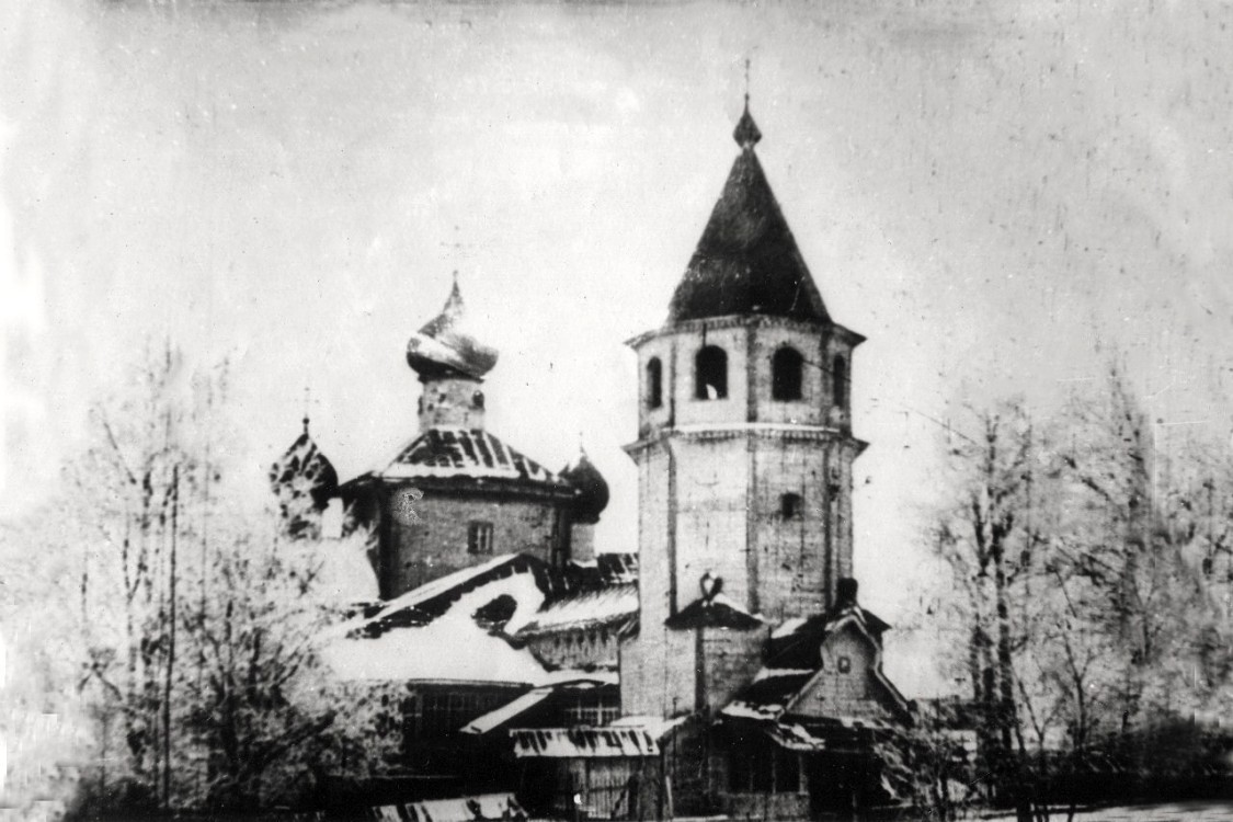 Осьмино. Церковь Георгия Победоносца. архивная фотография, Фото 1910-х годов из приходского архива