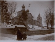 Церковь Георгия Победоносца (старая), Фото конца XIX - начала XX вв. из фондов Музея при Российской академии художеств. (ГК №41113567)<br>, Осьмино, Лужский район, Ленинградская область