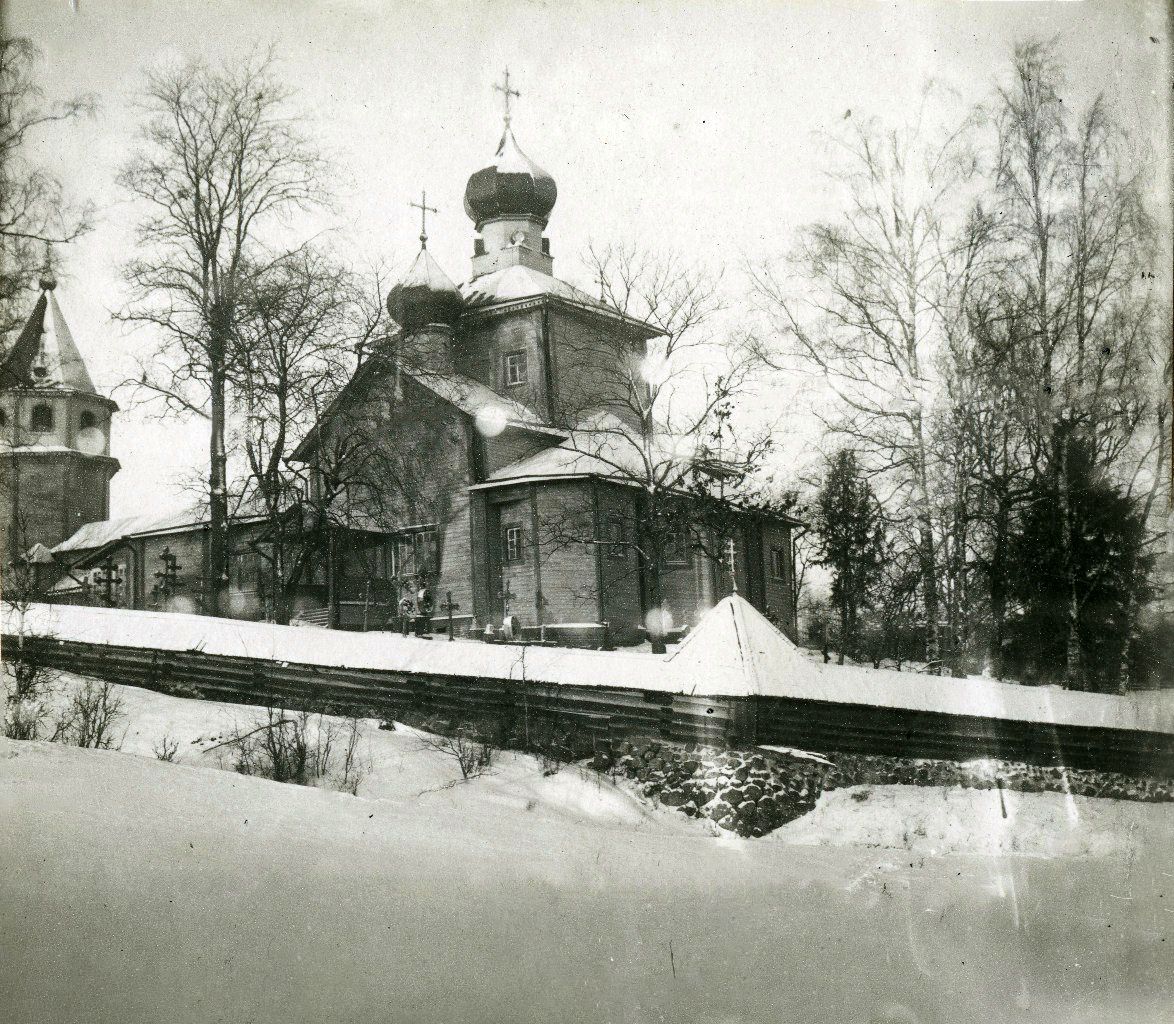 Церковь Георгия Победоносца (старая), Осьмино (Лужский район, Ленинградская область). архивная фотография, Фото 1925 г. из фондов ИИМК РАН