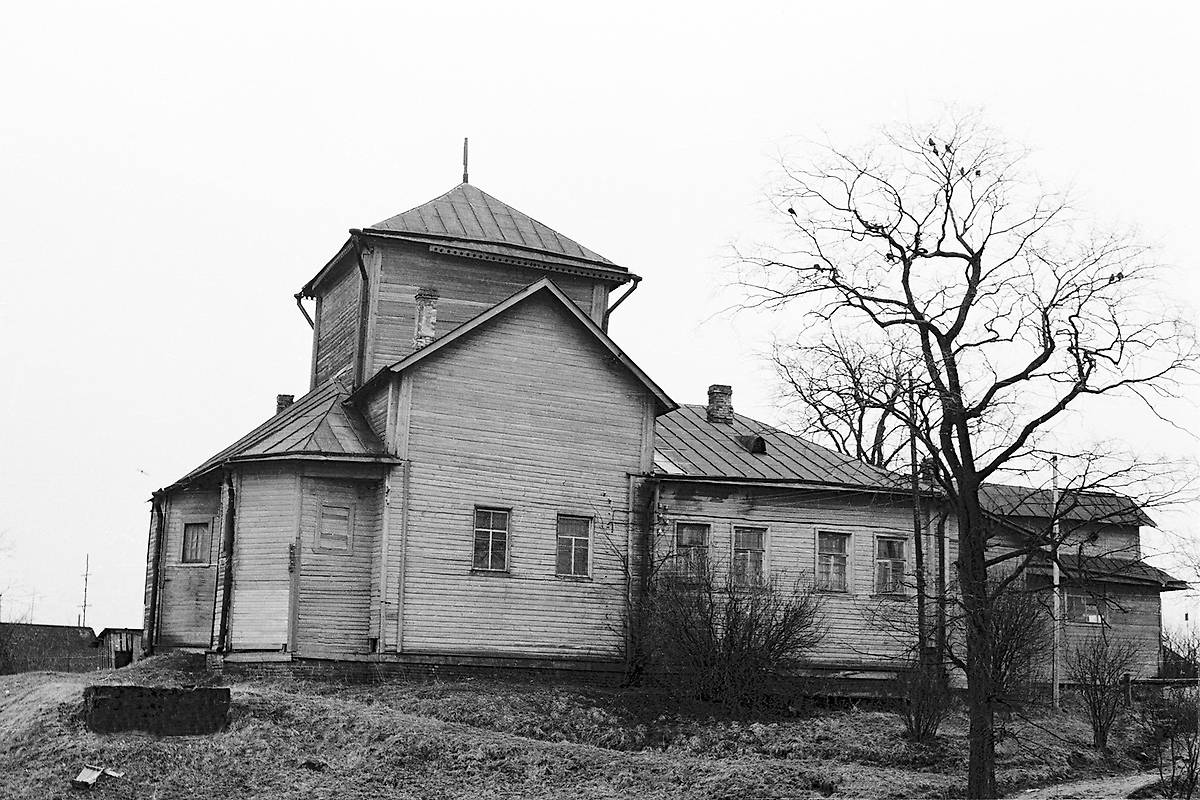 архивная фотография. Церковь Георгия Победоносца (старая), Осьмино (Лужский район, Ленинградская область)
