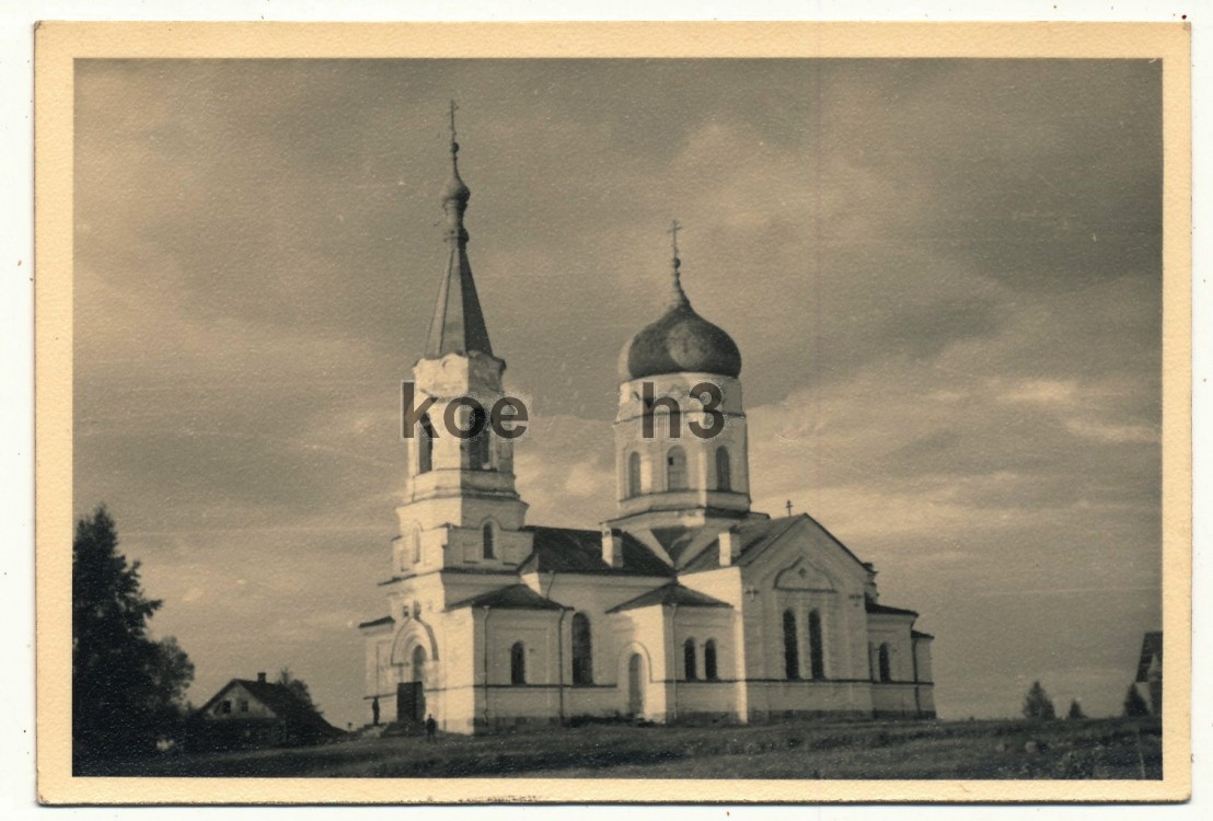 Церковь Вознесения Господня (старая), Самро (Лужский район, Ленинградская область). архивная фотография, Фото 1941 г. с аукциона e-bay.de