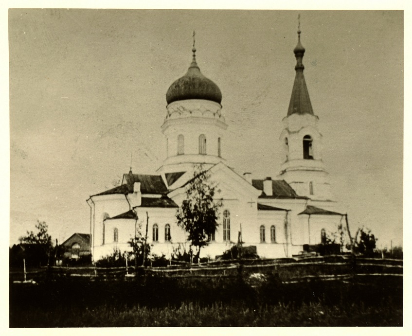 Самро. Церковь Вознесения Господня (старая). архивная фотография, Фото 1941 г. с аукциона e-bay.de