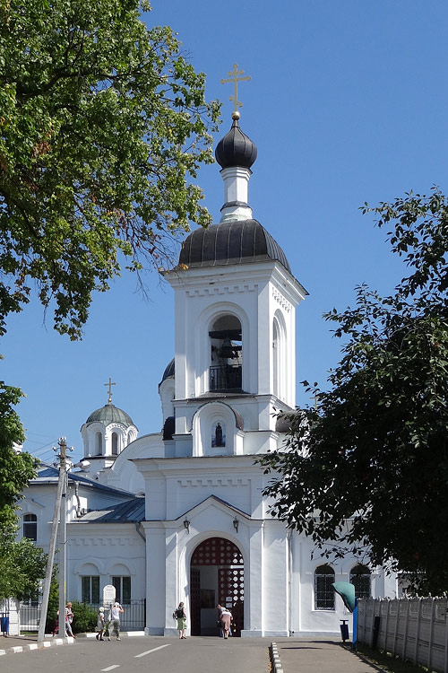 Спасо-Евфросиниевский женский монастырь. Надвратная колокольня, Полоцк (Полоцкий район и г. Полоцк, Беларусь, Витебская область). фасады, Вид с ул. Ефросинии Полоцкой