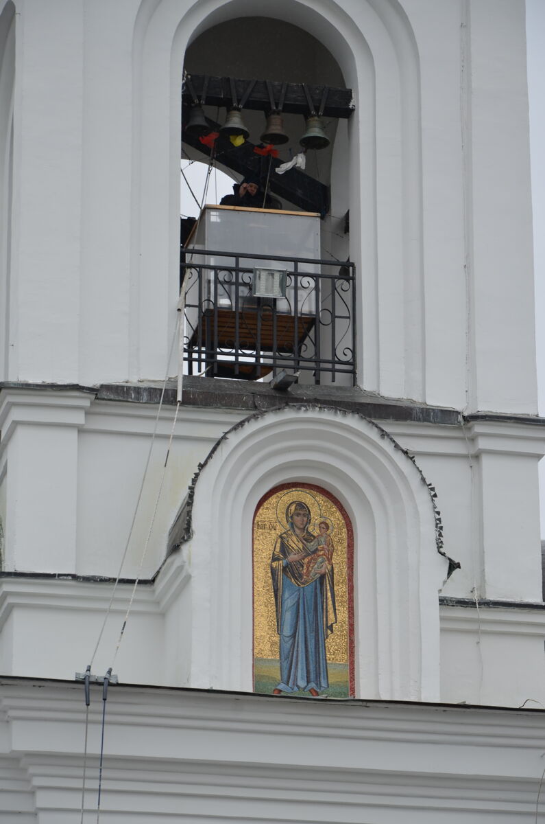 Спасо-Евфросиниевский женский монастырь. Надвратная колокольня, Полоцк (Полоцкий район и г. Полоцк, Беларусь, Витебская область). архитектурные детали