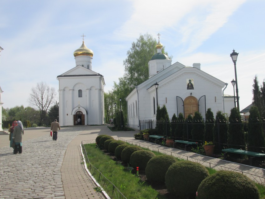 Полоцк. Спасо-Евфросиниевский женский монастырь. Церковь Спаса Преображения. общий вид в ландшафте