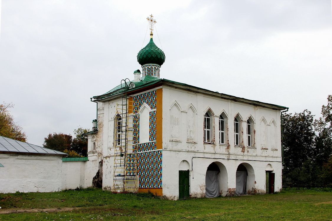 Макариев-Унженский монастырь. Церковь Николая Чудотворца, Макарьев (Макарьевский район, Костромская область). фасады, Восстановление исторической отделки.