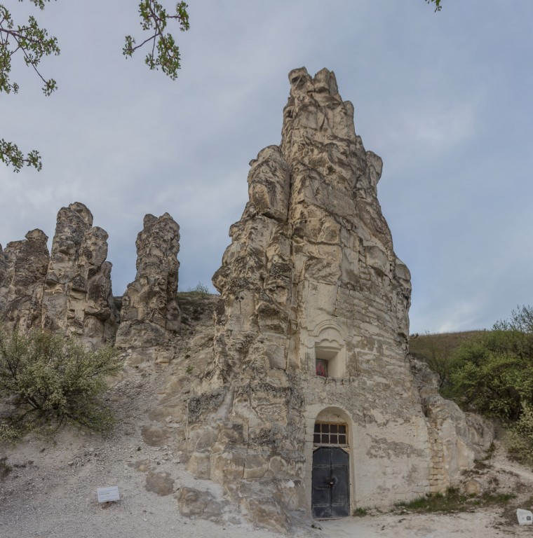 Дивногорье. Церковь Сицилийской иконы Божией Матери. фасады, Панорама с запада