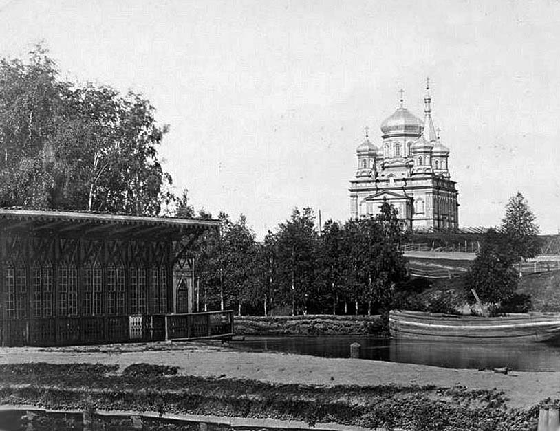 Церковь Сретения Господня, Вытегра (Вытегорский район, Вологодская область). архивная фотография, Фото 1890-х гг. Из фотоальбома 