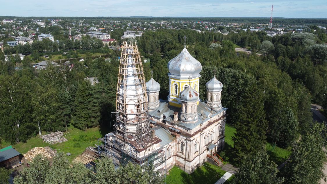 Церковь Сретения Господня, Вытегра (Вытегорский район, Вологодская область). общий вид в ландшафте