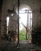Церковь Воскресения Словущего, Разрушающаяся стена...<br>, Дубенское, Вадский район, Нижегородская область