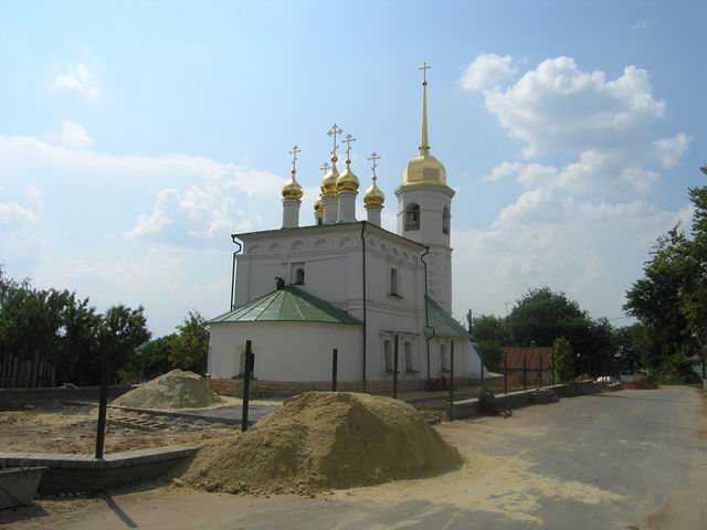 Церковь Иоанна Богослова в Ивановке, Арзамас (Арзамасский район и г. Арзамас, Нижегородская область). общий вид в ландшафте