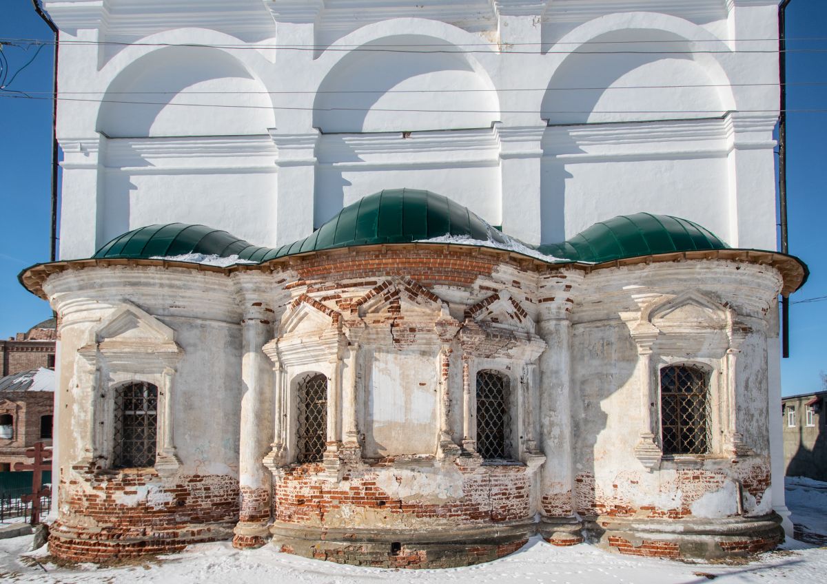 Арзамас. Спасо-Преображенский монастырь. Собор Спаса Преображения. архитектурные детали, Апсида собора до реставрации