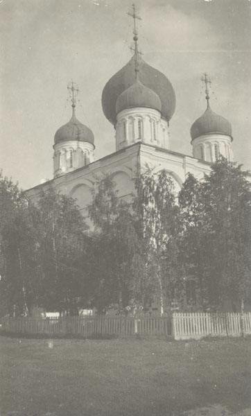 Преображенский собор. Вид с юго-востока. 1916 г. goskatalog.ru, архивная фотография. Спасо-Преображенский монастырь. Собор Преображения Господня, Арзамас (Арзамасский район и г. Арзамас, Нижегородская область)