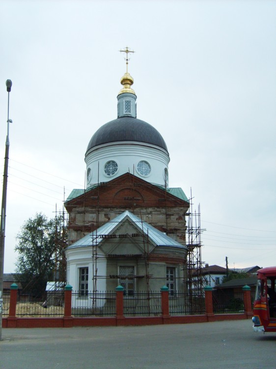 Церковь Владимирской иконы Божией Матери, Арзамас (Арзамасский район и г. Арзамас, Нижегородская область). фасады, все усилия ен напрасны, а скоро вы увидите её доделанной! С Божией помощью !