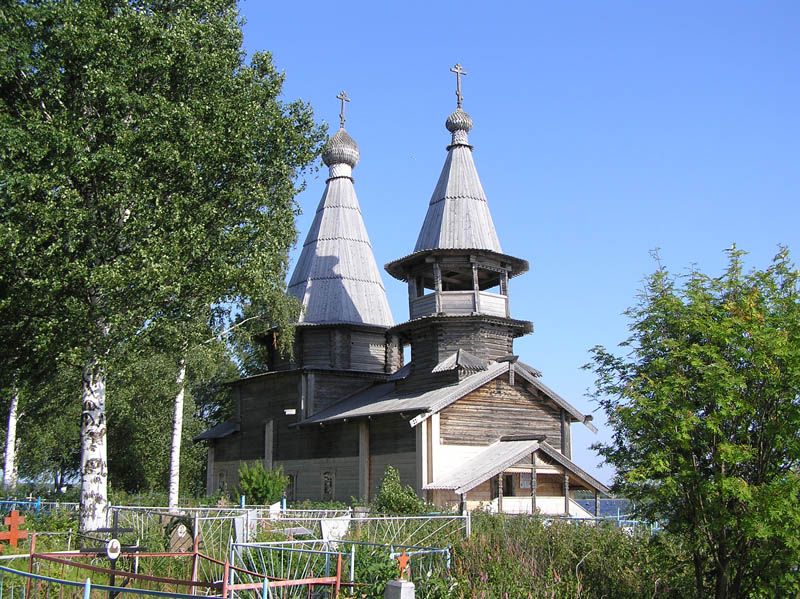 Чёлмужи. Церковь Богоявления Господня. фасады