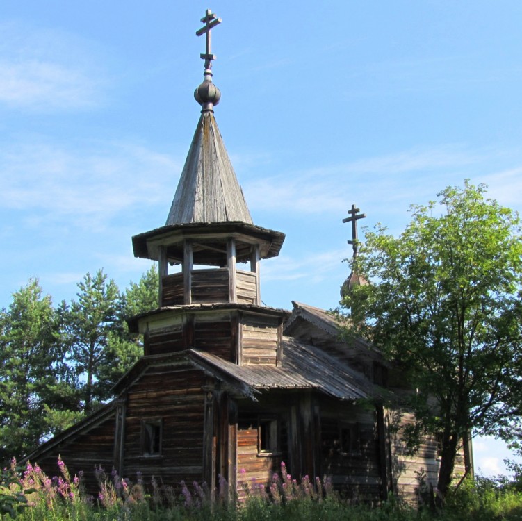 Часовня Варлаама Хутынского, Пегрема (Медвежьегорский район, Республика Карелия). фасады, вид с юго-запада
