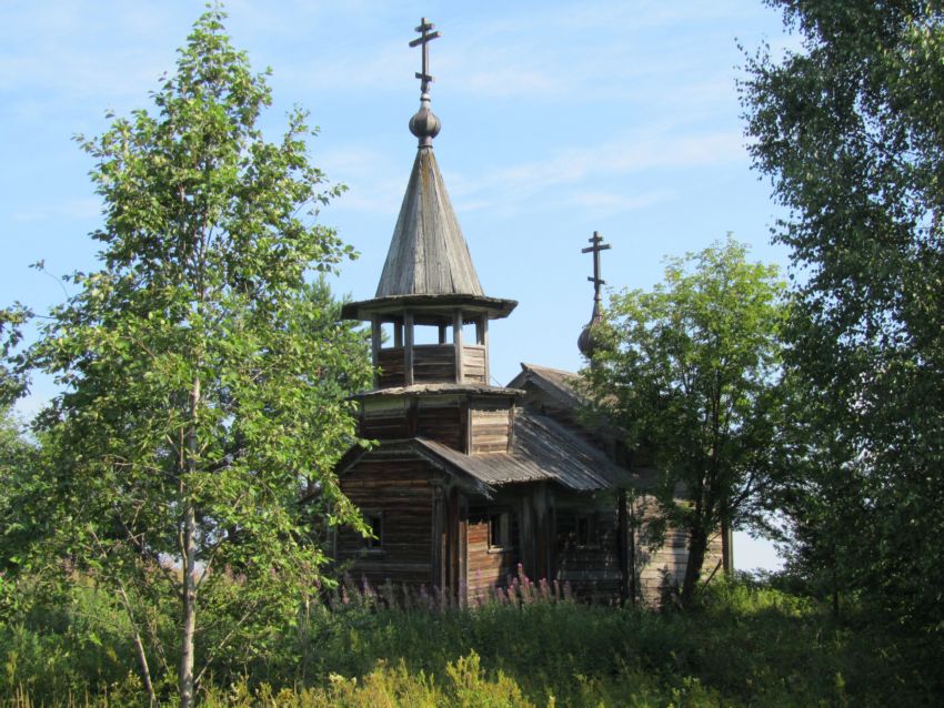 Часовня Варлаама Хутынского, Пегрема (Медвежьегорский район, Республика Карелия). фасады, вид с юго-запада