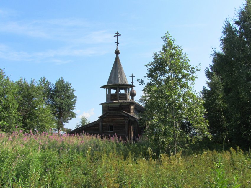 Часовня Варлаама Хутынского, Пегрема (Медвежьегорский район, Республика Карелия). фасады, вид с запада