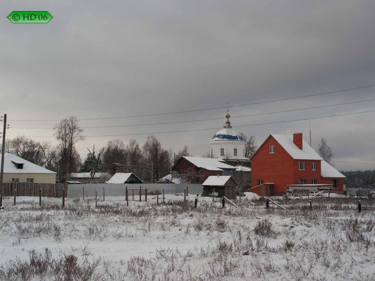 Воиново-Гора. Церковь Успения Пресвятой Богородицы. общий вид в ландшафте