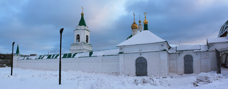 Троицкий мужской монастырь, Чебоксары (Чебоксары, город, Республика Чувашия). фасады, Вид с севера