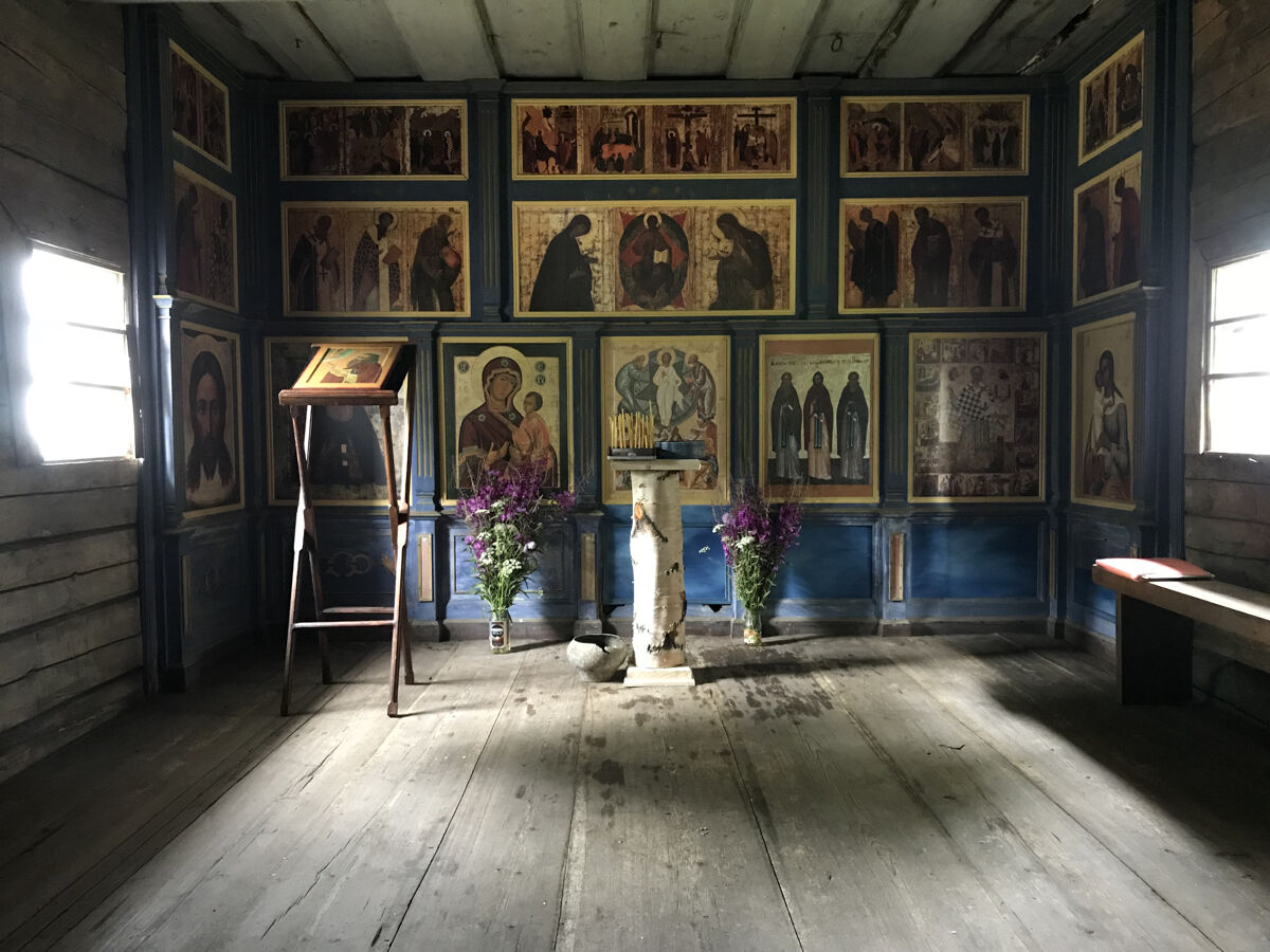 Часовня Варлаама Хутынского, Пегрема (Медвежьегорский район, Республика Карелия). интерьер и убранство
