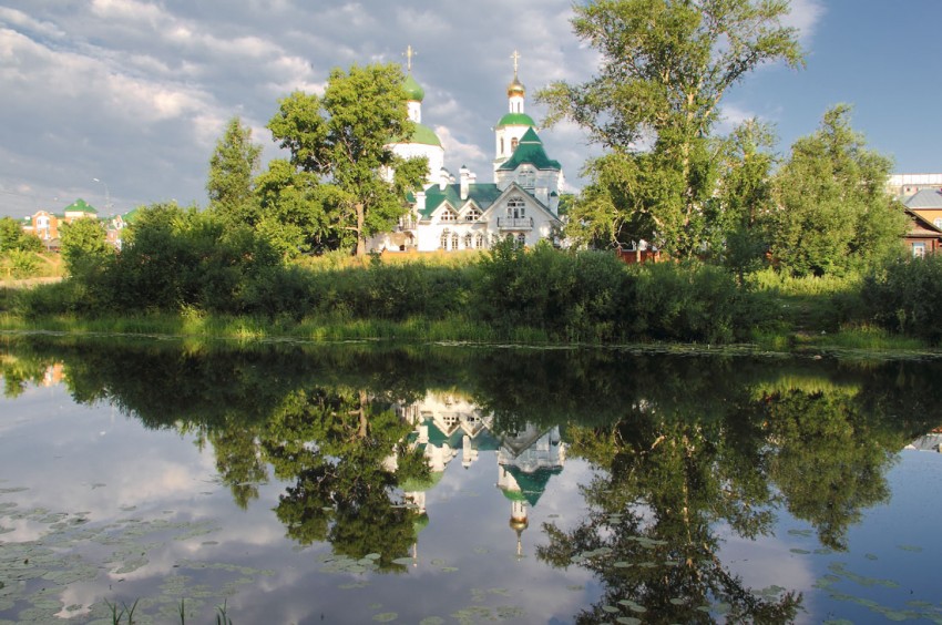 Собор Вознесения Господня, Йошкар-Ола (Йошкар-Ола, город, Республика Марий Эл). общий вид в ландшафте