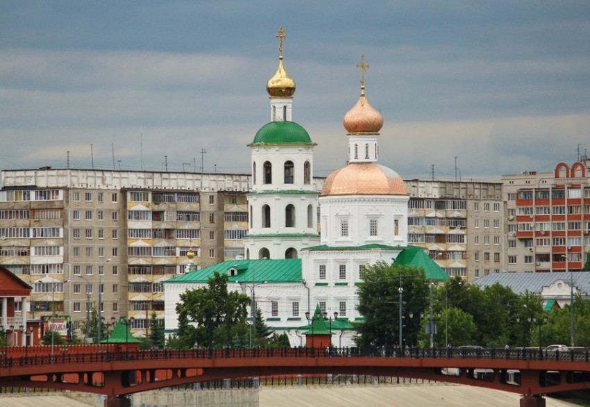 Собор Вознесения Господня, Йошкар-Ола (Йошкар-Ола, город, Республика Марий Эл). общий вид в ландшафте