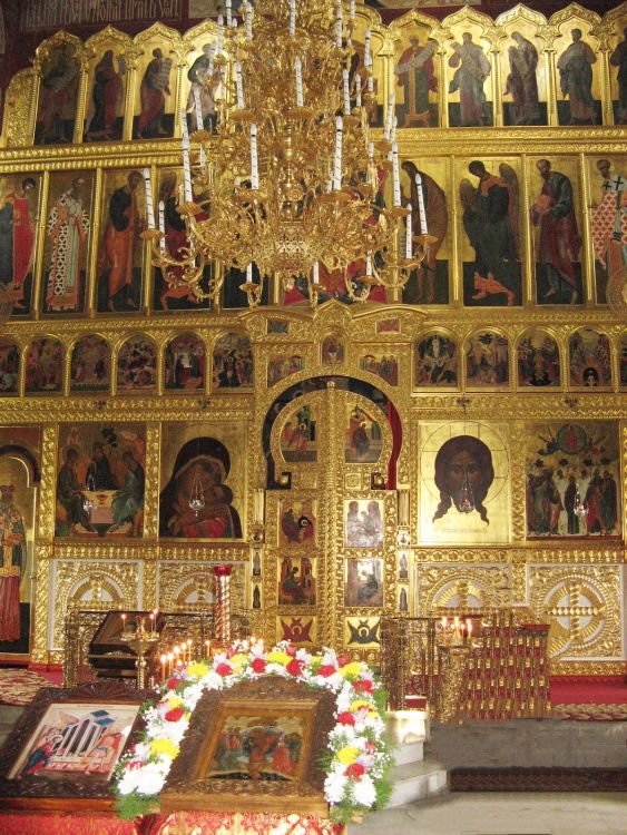 Собор Вознесения Господня, Йошкар-Ола (Йошкар-Ола, город, Республика Марий Эл). интерьер и убранство, Центральный фрагмент главного иконостаса храма