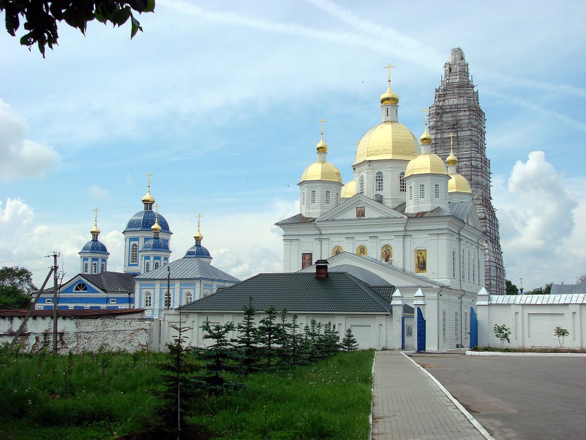 Оранский Богородицкий мужской монастырь, Оранки (Богородский район, Нижегородская область). общий вид в ландшафте