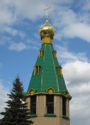 Церковь Воскресения Христова, Ярус звона колокольни с шатровым завершением и позолоченным куполом<br>, Йошкар-Ола, Йошкар-Ола, город, Республика Марий Эл