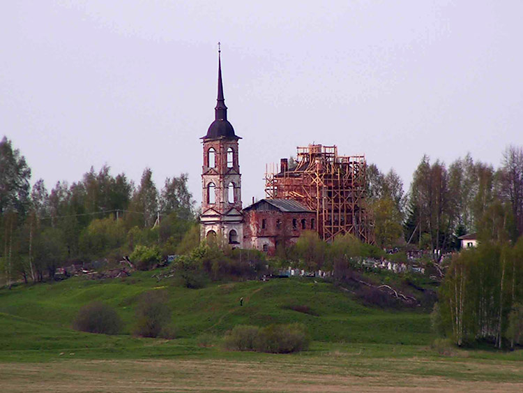 Воскресенское (Шубино). Церковь Воскресения Христова. документальные фотографии