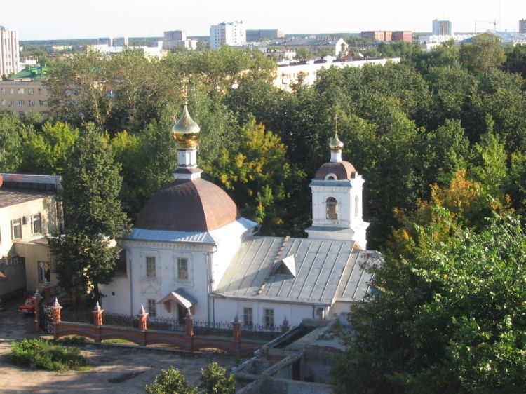 Церковь Тихвинской иконы Божией Матери, Йошкар-Ола (Йошкар-Ола, город, Республика Марий Эл). общий вид в ландшафте