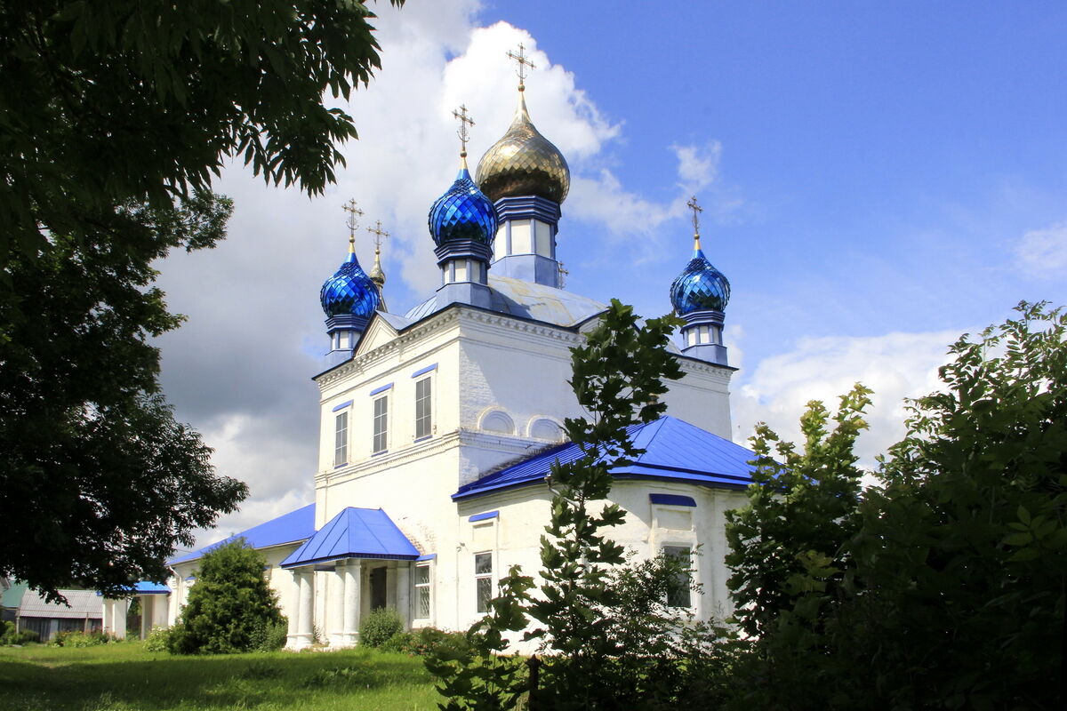 Церковь Казанской иконы Божией Матери, Гороховец (Гороховецкий район, Владимирская область). фасады, Вид с юго-востока.