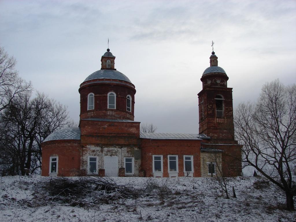 Церковь Рождества Христова, Теменичи (Брянский район, Брянская область). общий вид в ландшафте