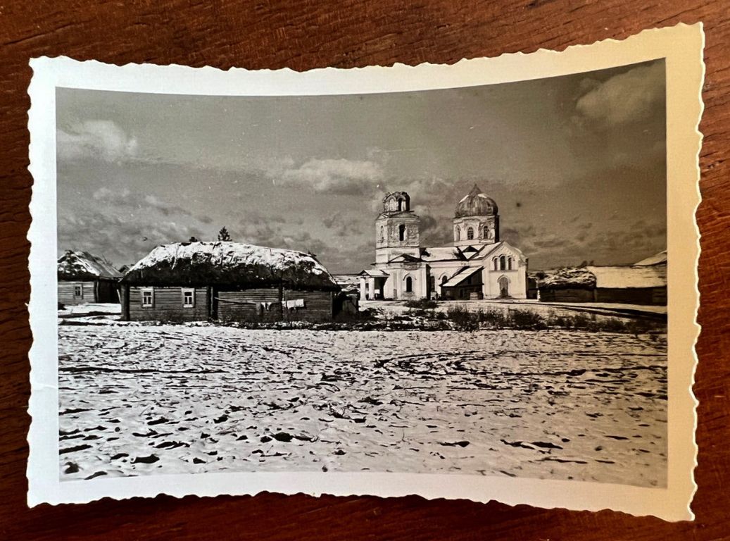 Госома. Церковь Бориса и Глеба. архивная фотография, Фото 1942 г. с аукциона e-bay.de