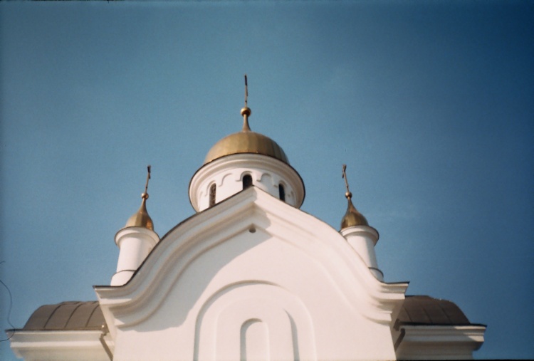 Церковь Рождества Христова, Донецк (Донецк, город, Украина, Донецкая область). архитектурные детали, Вид снизу спереди
