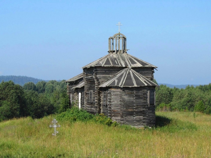 Онежены. Церковь Параскевы Пятницы. фасады, восточный фасад