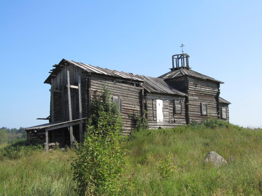 Онежены. Церковь Параскевы Пятницы. фасады, вид с юго-запада