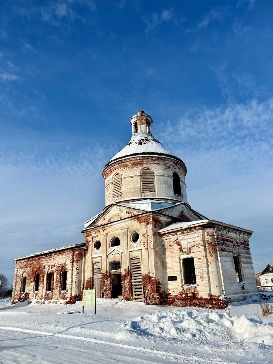 Замятино. Церковь Казанской иконы Божией Матери. фасады