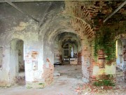 Церковь Воскресения Христова, зимняя церковь. вид сквозь алтарное окно<br>, Пермогорье (Придворные Места), Красноборский район, Архангельская область