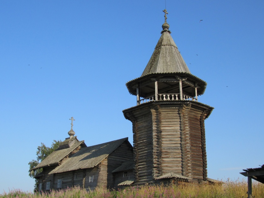 Церковь Илии Пророка, Поля (Медвежьегорский район, Республика Карелия). фасады, вид с северо-запада