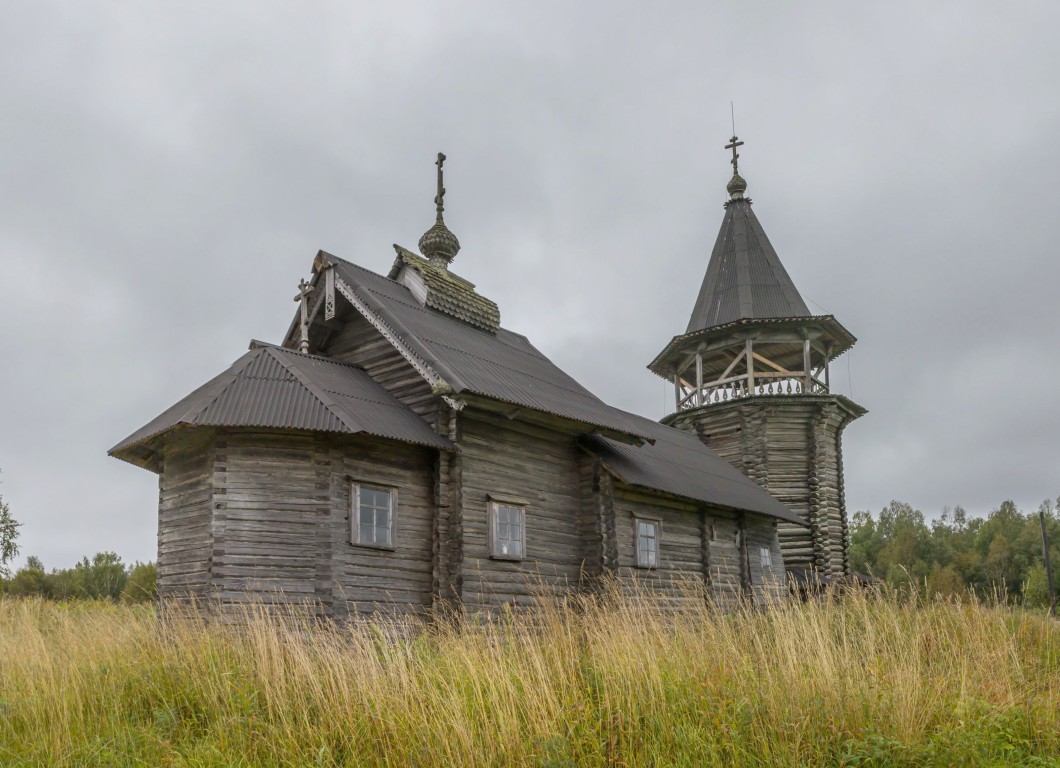 Церковь Илии Пророка, Поля (Медвежьегорский район, Республика Карелия). фасады, Вид с северо-востока