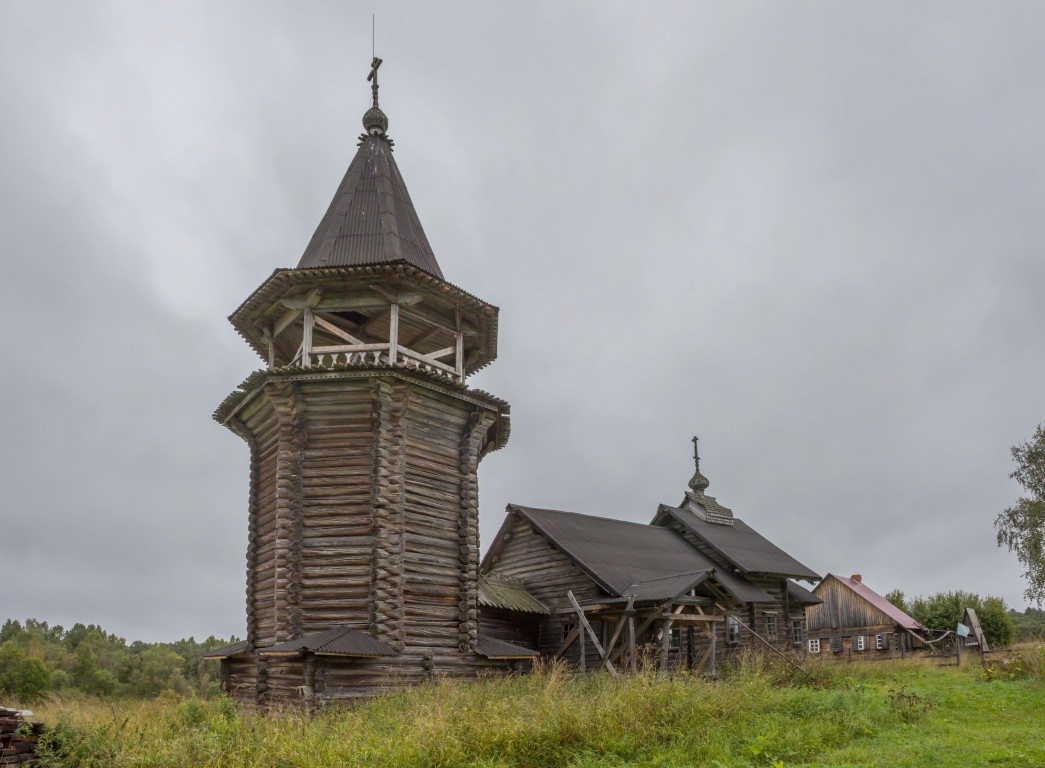 Церковь Илии Пророка, Поля (Медвежьегорский район, Республика Карелия). фасады, Вид с юго-запада