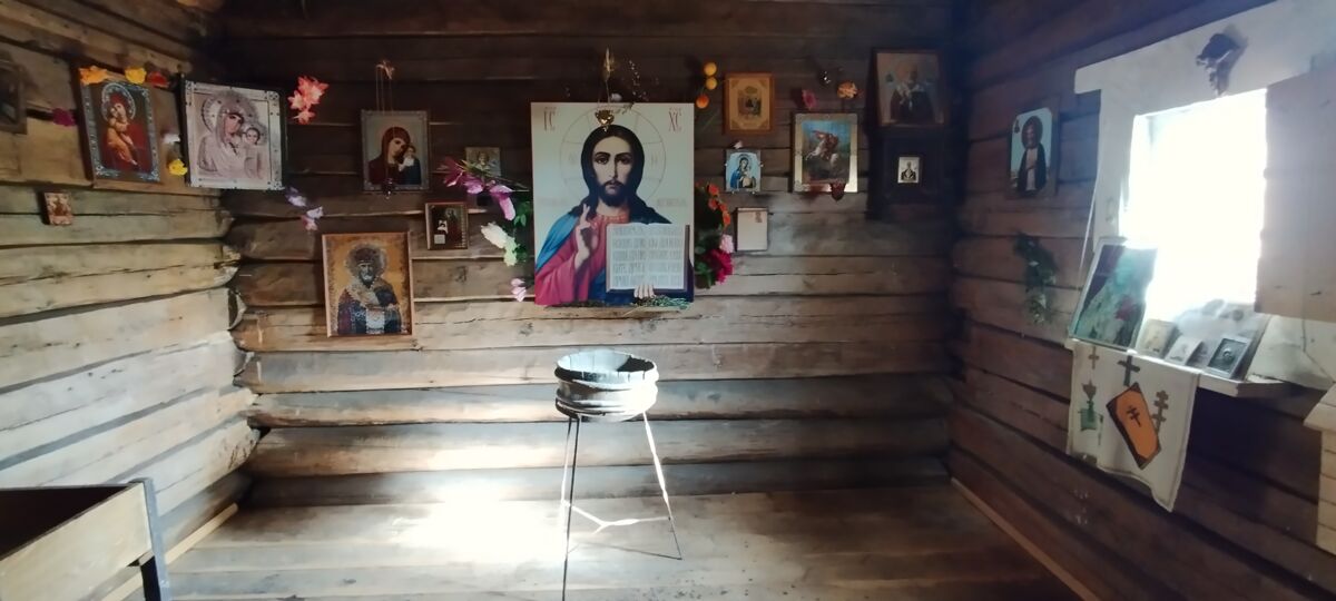 Часовня Георгия Победоносца, Кефтеницы (Медвежьегорский район, Республика Карелия). интерьер и убранство