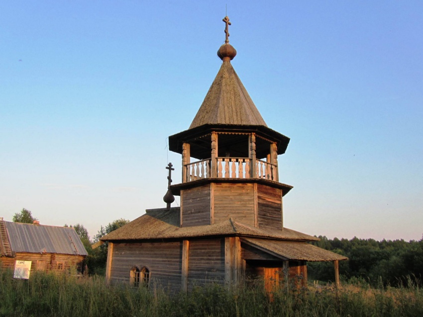 Часовня Усекновения главы Иоанна Предтечи, Вороний Остров (Медвежьегорский район, Республика Карелия). фасады, вид с северо-запада