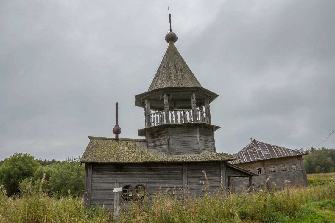 Часовня Усекновения главы Иоанна Предтечи, Вороний Остров (Медвежьегорский район, Республика Карелия). фасады, Вид с юга